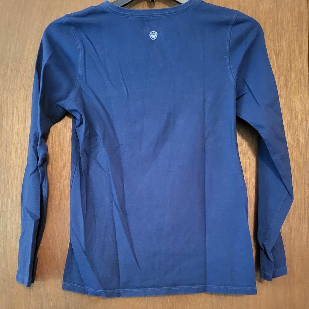 Life is Good Blue Long Sleeve Shirt, Ladies S - Picture 2 of 4